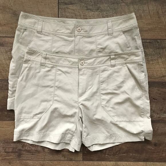 Columbia Khaki Shorts 2 Pair NWOT - Picture 1 of 6
